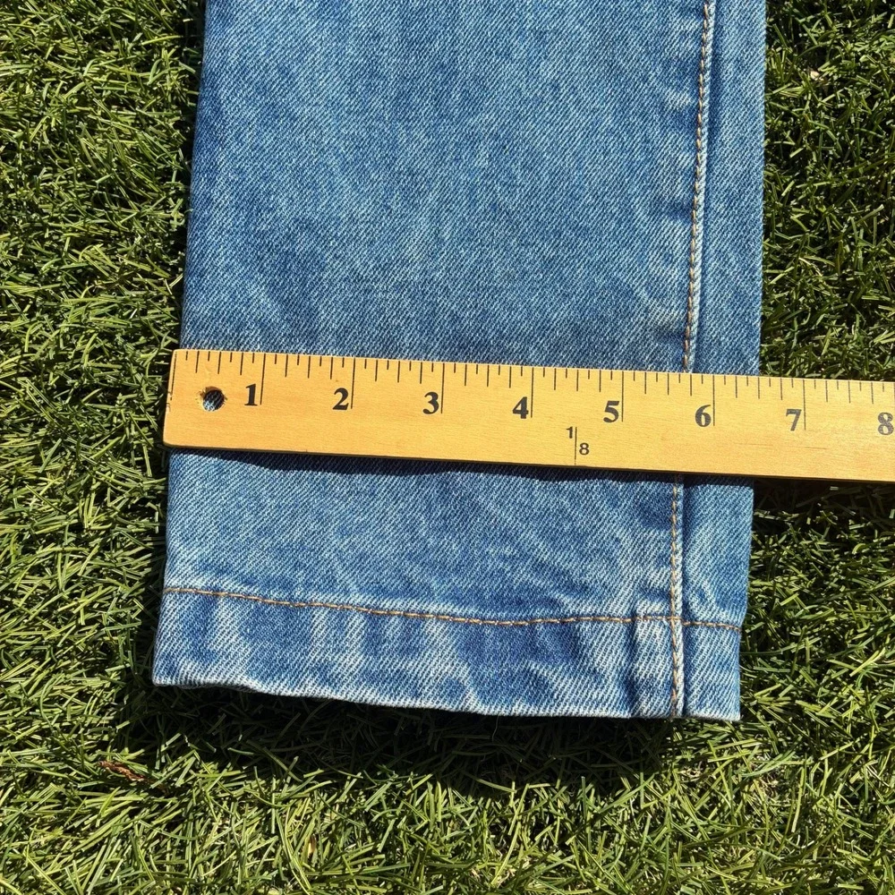mnml Mens 32x32 Slim Fit Skinny Medium Wash Blue Denim Button Fly Jeans RN139488